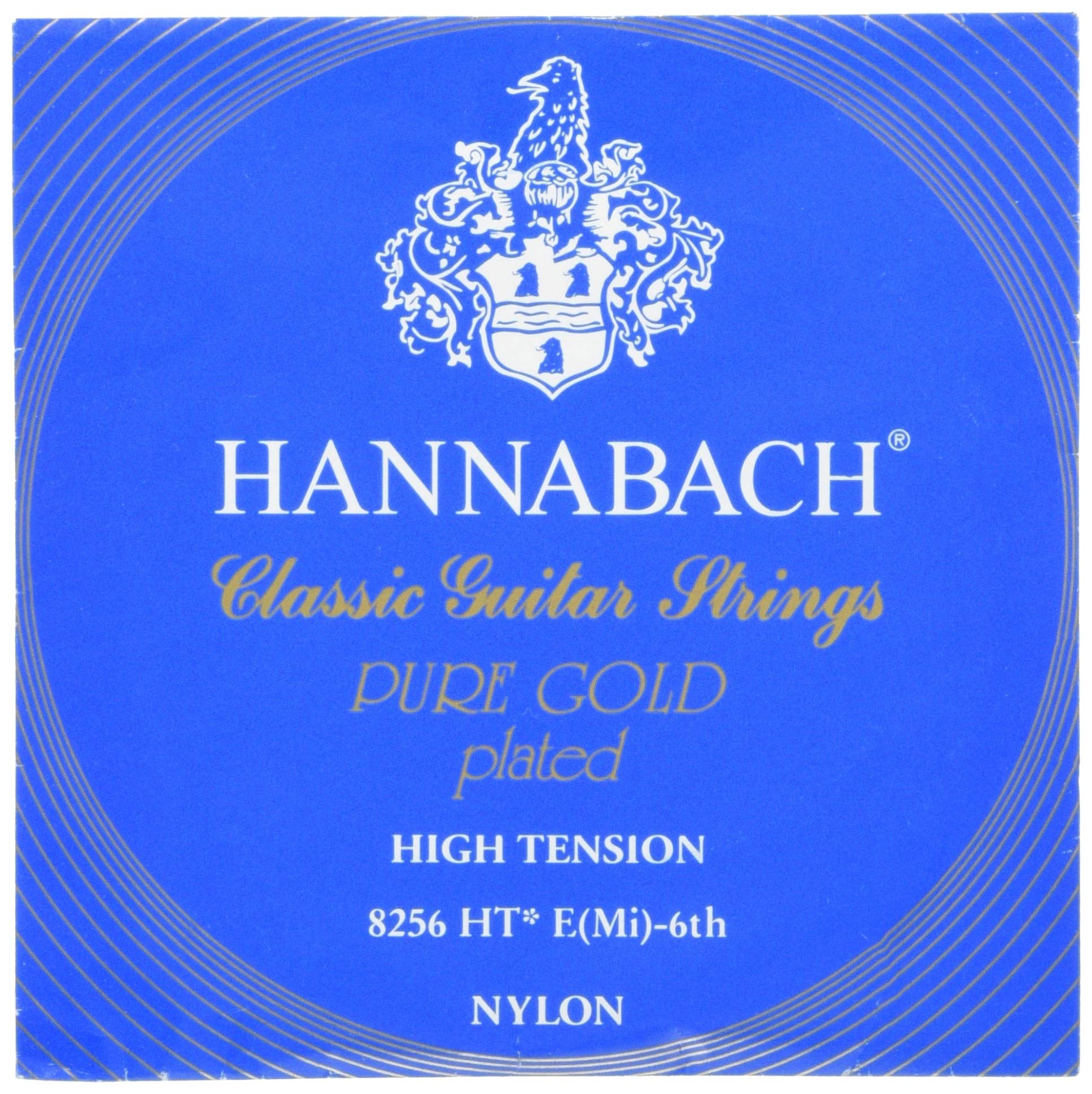 Hannabach Classical Guitar Strings Series 825 High Tension Pure Gold gold-plated - E6w