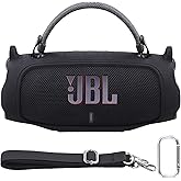 Baval Silicone Case Compatible with JBL Charge 6 Portable Bluetooth Speaker(Black Cover)