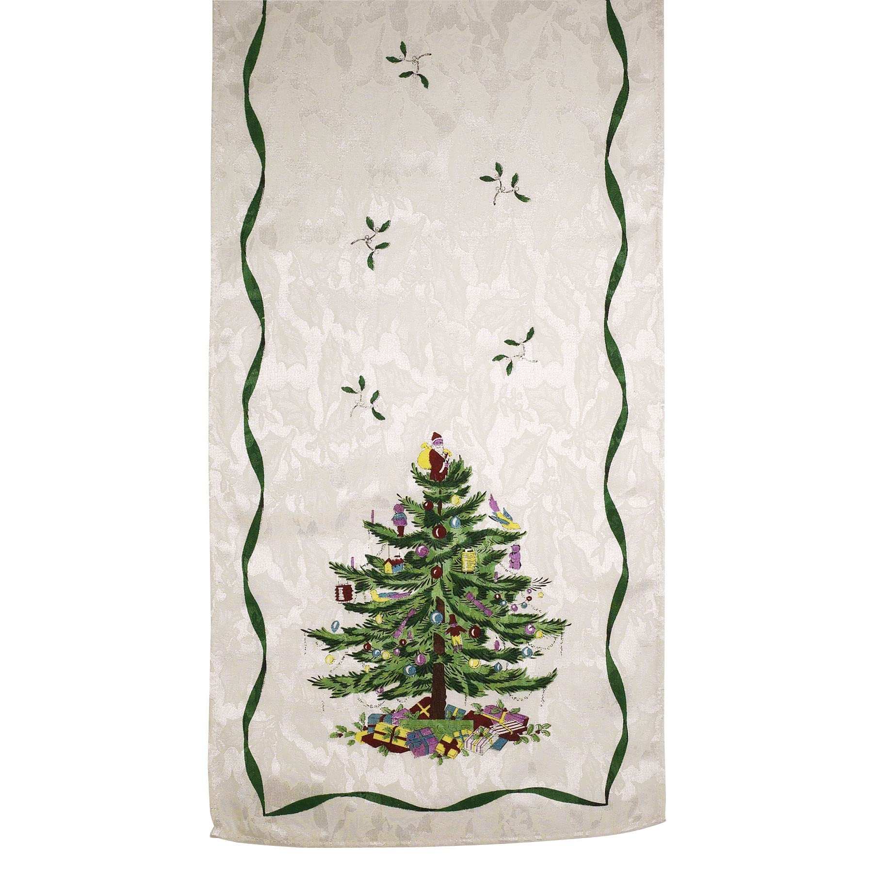 Photo 1 of Spode - Table Runner, Holiday Kitchen Accessories, Holiday Home Decor (Spode Christmas Tree Collection, 14" x 72")