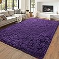Dssimo Super Fluffy Rug for Bedroom, 6x9 Feet, Modern Shag Purple Area Rugs, Soft and Cozy Plush Large Carpet for Kids, Girls Boys and Teens Decorations for Living Room Dorm Nursery Classroom