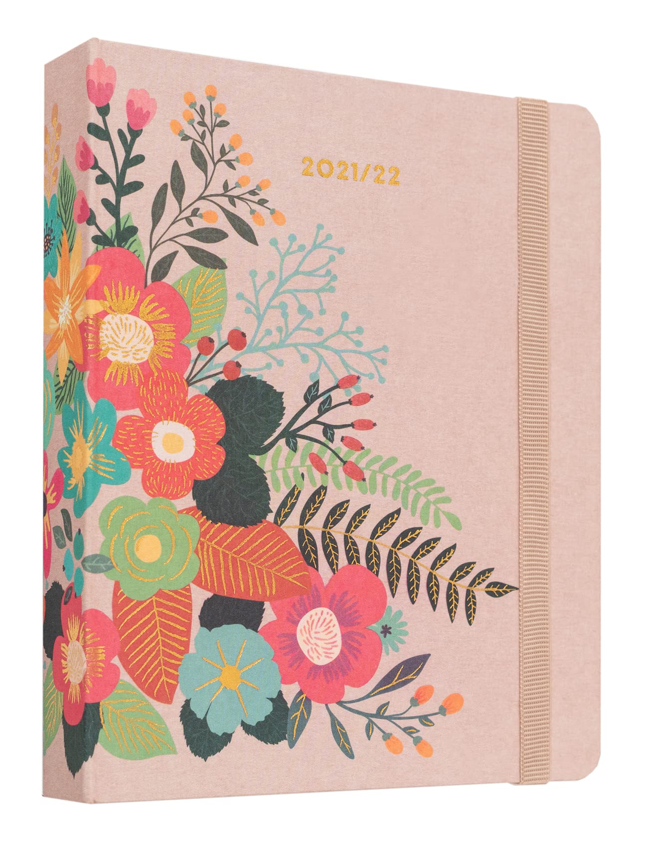 Kokonote Official Blummen A5 2022 Week To View Diary - 2022 Weekly Planner - A5 Planner With Stickers and Pocket - 2022 Diary