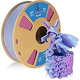 Goto Guard Tri Color Filament Matte PLA Filament, Multicolor 3D Printer PLA Filament 1.75mm, Rainbow 3D Printing Filament for Most 3D Printer, Tricolor Pink Purple & Blue 1KG(2.2lbs)/Spool