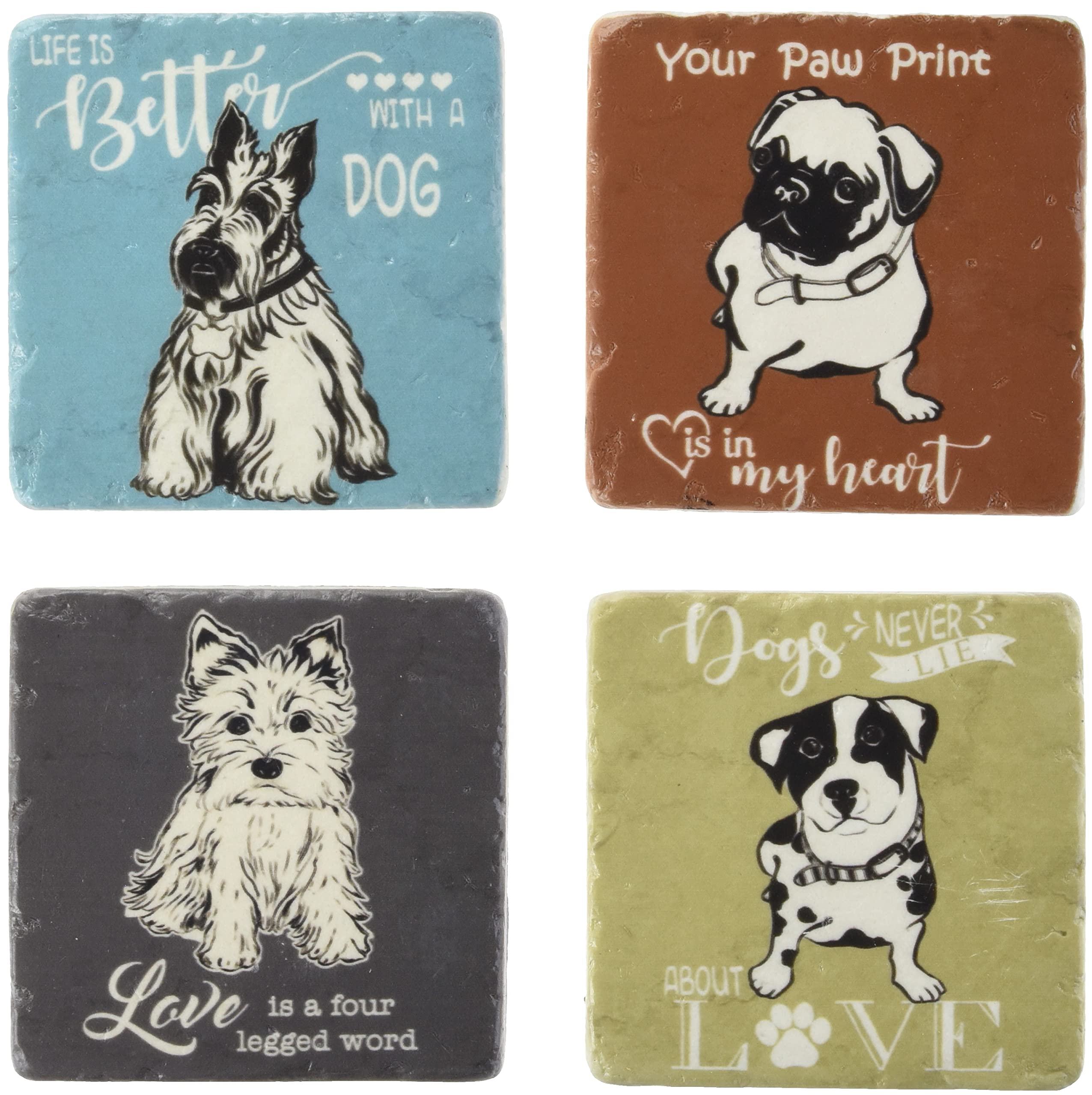 Lafinesse Em7106 Stone Coasters for hot or cold-Em7106, Stoneware