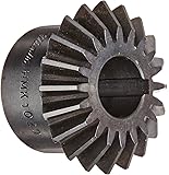 Martin HMK Series Miter Gear, 1:1 Ratio, 20 Degree Pressure Angle, Straight Miter, Keyway, High Carbon Steel with Hardened Teeth, Inch