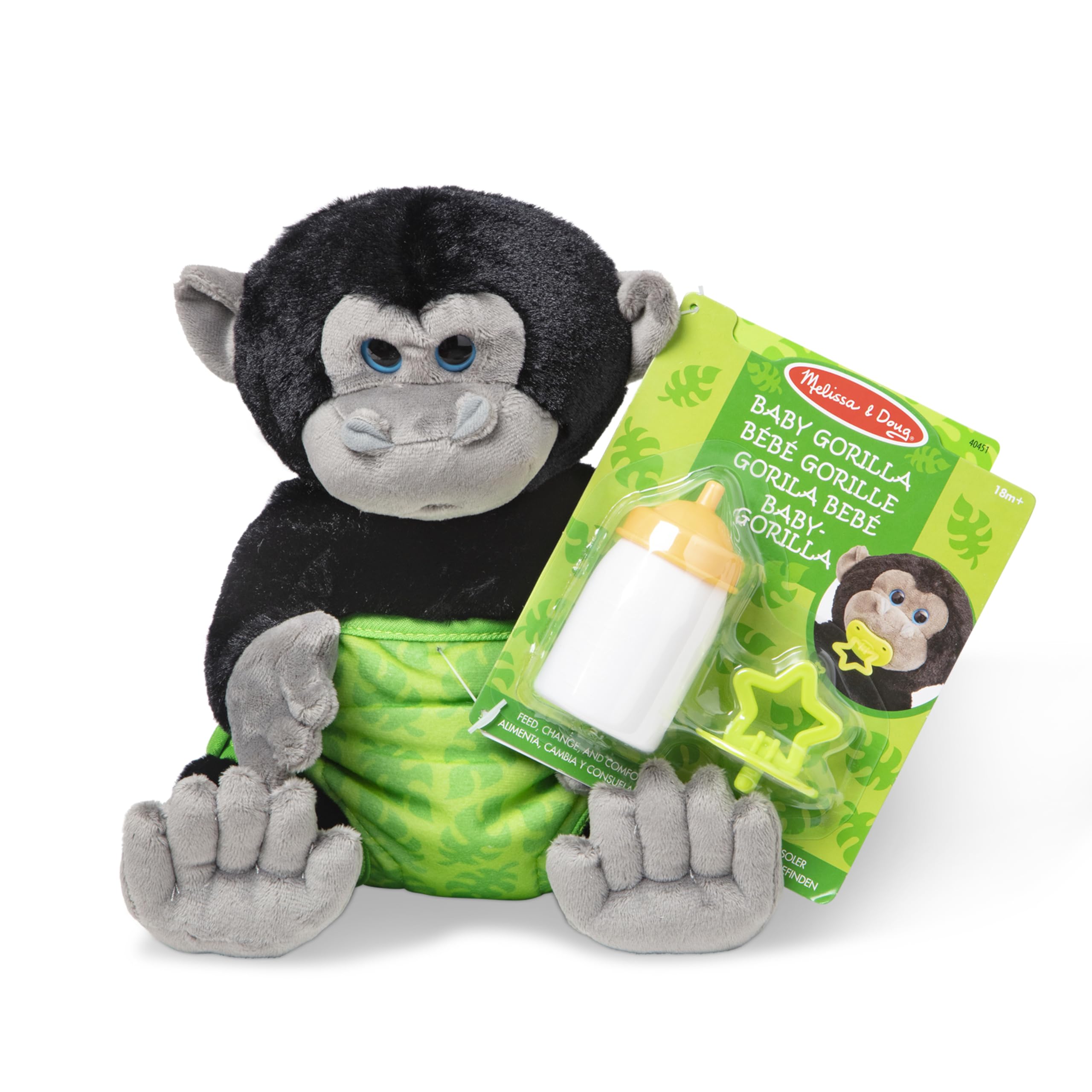 Melissa & Doug Baby Gorilla Stuffed Animal, Soft Toy, All Ages, Gift for Boy or Girl