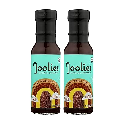 Joolies - Cocoa - Organic Medjool Date Syrup (11.6oz), Gluten Free, No Added Sugar, Low Glycemic - 2 bottles