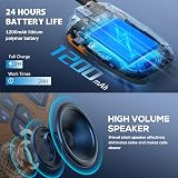 NXGKET Walkie Talkies 4 Pack Long Range 16 Channels Type-C Rechargeable view 5