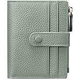 FALAN MULE Small Wallets for Women RFID Blocking Slim Bifold Leather Womens Wallet with Zipper Coin Purse