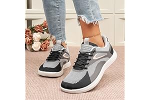 Barefoot Shoes Women Casual Sneakers Wide Toe Box Shoes Women Zero Drop Gym Walking Shoes Trail Running Shoe Jogging Tennis F