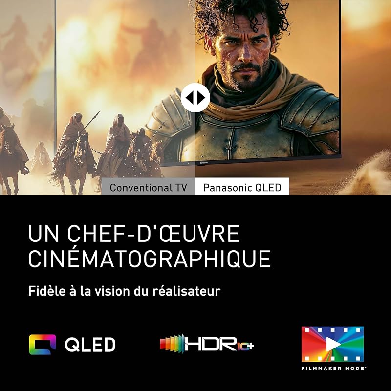 Premium TV-50W85BEZ, Série W85B, 50 Pouces, 4K Ultra HD QLED Smart TV, 2025, 120Hz, Fire TV, Dolby Vision & Atmos, Mode Game Extreme, Support Alexa, Apple, Bluetooth, Noir