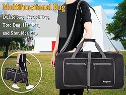 Woogwin Travel Duffel Bag Large Foldable Waterproof