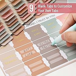 Mr. Pen- Bible Tabs, 75 Tabs, Spring Palette, Gold