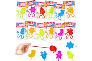 WONDRUS Christmas Sticky Hands Toys Gifts Prizes for Kids 24 PCS,Xmas Stocking Goody Basket Bag Stuffers Fillers for Toddlers,Winter Party Favors Supplies School Classroom Non Candy Treats Items for Students