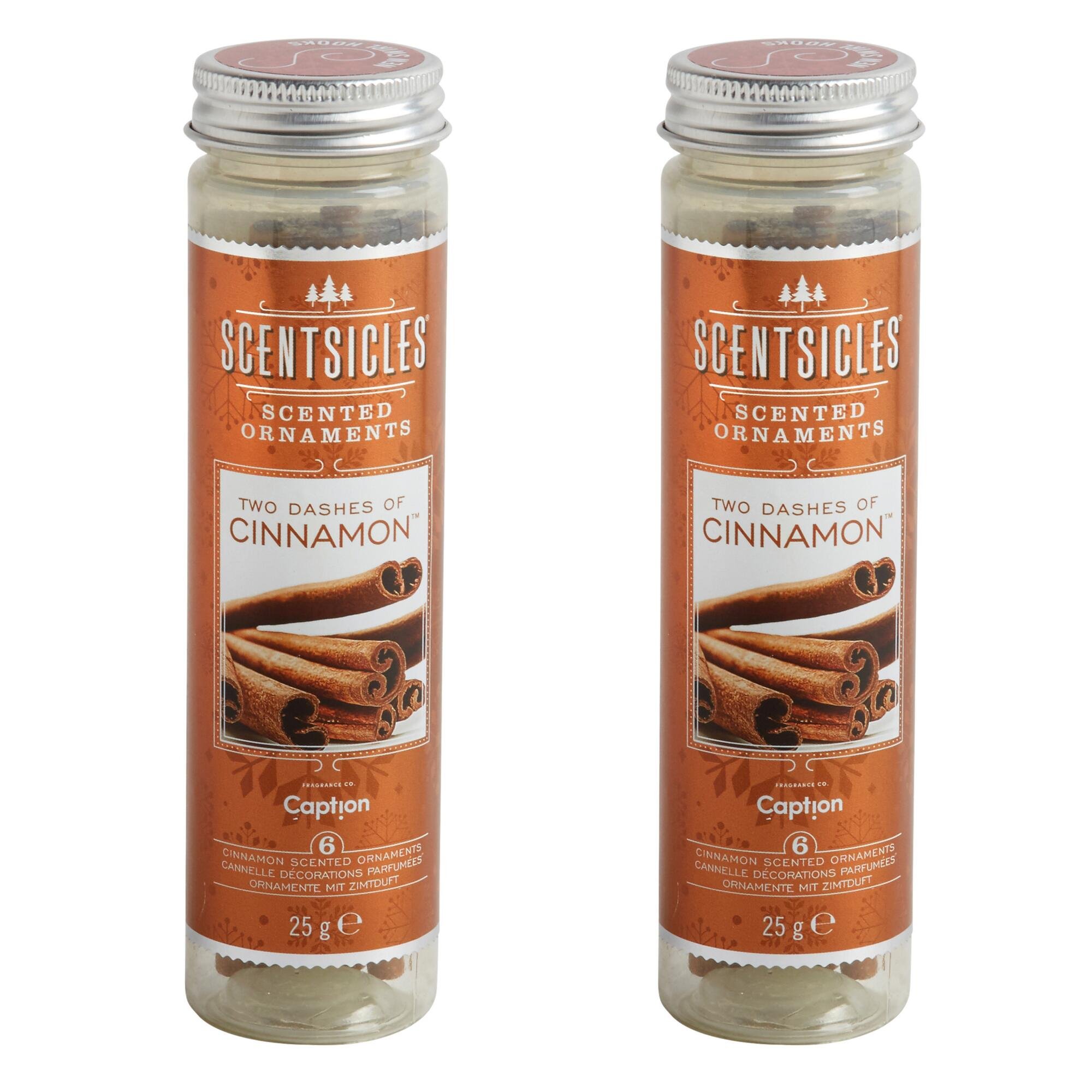 Scentsicles, Cinnamon Scented Ornament Fragrance Sticks (2 Bottles, 12 Sticks) Buy Online in