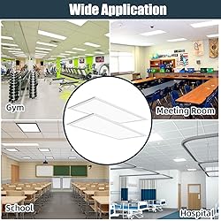 2X4 LED Flat Panel Light,4 Pack,75Watt,0-10V