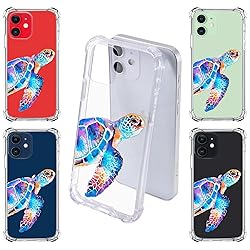 LuGeKe Sea Turtles Print Case for iPhone 12 Pro
