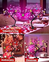 2 Pack Smart Cherry Blossom Tree for Valentines