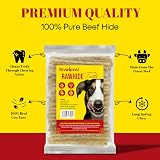 HOWLERS Natural 13cm Pack of 100 Dog Chew Rawhide Twists view 5