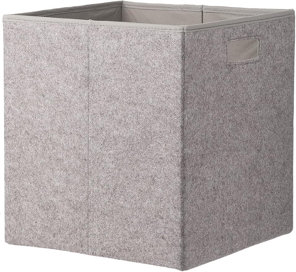 HEMA Caja de almacenaje 30 x 32 cm Gris: Amazon.es: Hogar