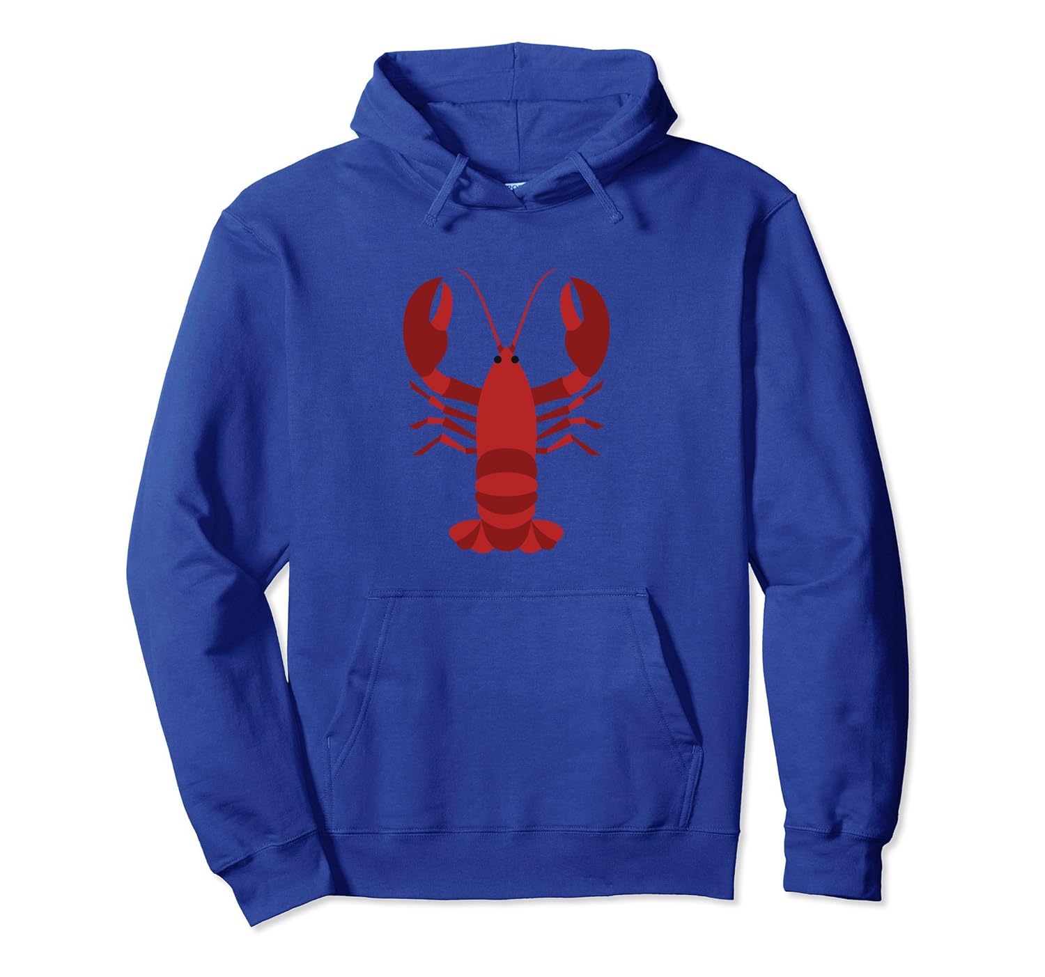 Lobster Cartoon Print Pullover Hoodie Colonhue