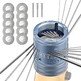Tungsten Electrode Sharpener Grinder for TIG Welding 48 Holes | Only Grinder Head,10 Diamond Grinding Wheel and 3 Axles Included, 6 Size &amp; 8 Angles Available