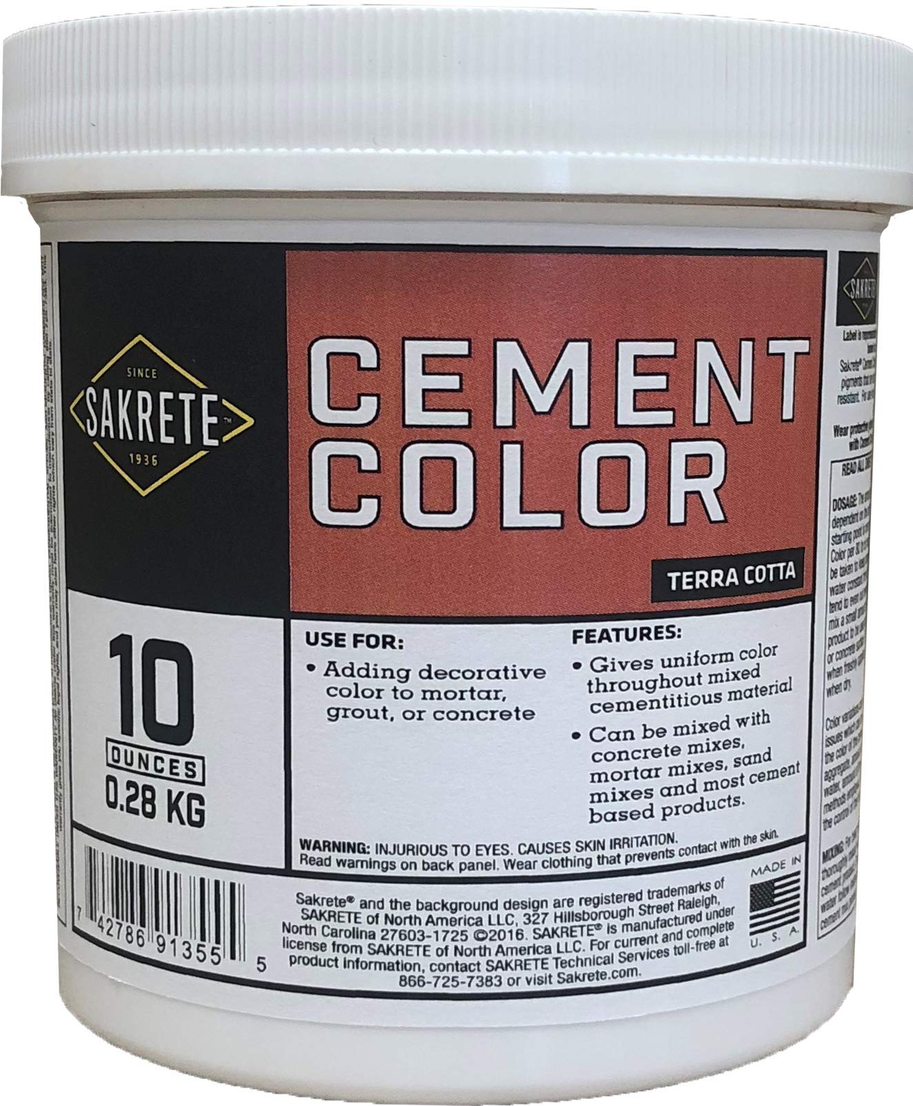 Photo 1 of Sakrete Cement Color (10 Ounce) (Terra Cotta)