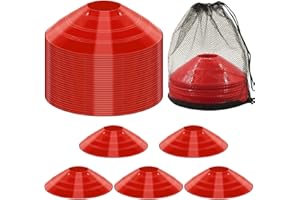 Jyongmer 60/30 Pack Soccer Training Cones - Agility Cones with Carry Bag, Sturdy Disc Cones for Sports Training, Soccer, Football, Basketball, Indoor Outdoor Sports, Festive Events, Field Cone Markers