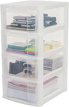 Amazon Com Iris Ohyama Europe Nmc 004 Plastic 4 Storage Drawer