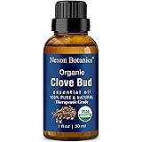 Organic Clove Bud Essential Oil 30 ml - Therapeutic Grade - Perfect for Aromatherapy - Soothes Sore Muscles, Toothaches - Exc