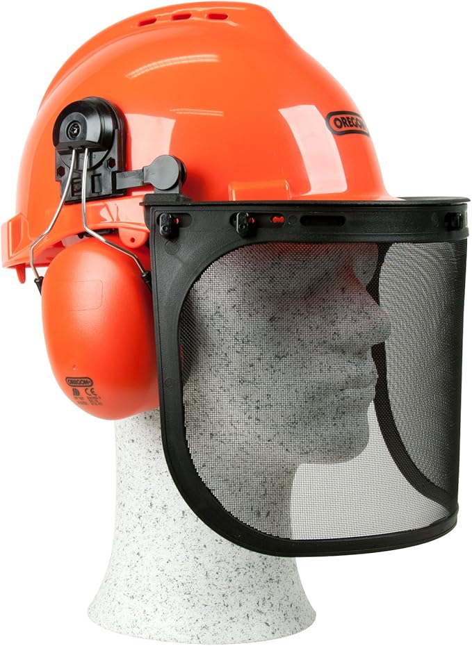 OREGON Yukon Chainsaw Safety Helmet with Protective Ear Muff and Mesh