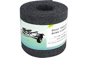 VEITHI Boat Trailer Bunk Carpet - Black Boat Bunks for Trailers - Jet Ski Ramps (2 Thickness, 6 Sizes, 4 Colors, 1-2 Pack)