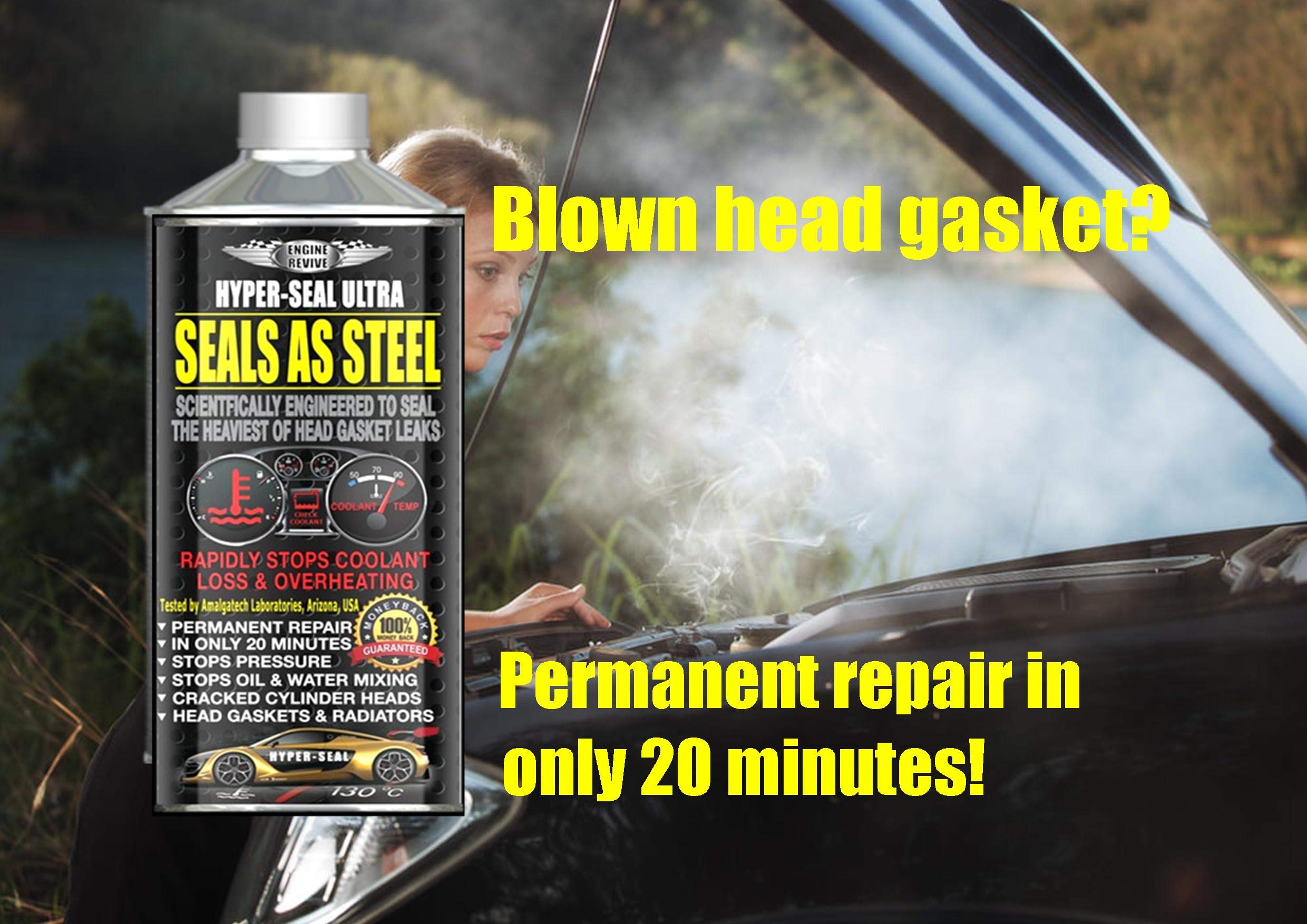 HYPERSEAL ULTRA SEALS AS STEEL HEAVIEST HEAD GASKET LEAKS REPAIR
