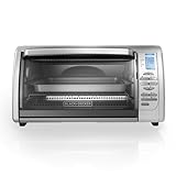 BLACK+DECKER CTO6335S 6-Slice Digital Convection Countertop Toaster Oven, Includes Bake Pan, Broil Rack & Toasting Rack, Stainless Steel Digital Convection Toaster Oven