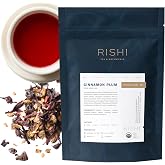 Rishi Tea Cinnamon Plum Organic Herbal Loose Leaf Tea, Caffeine Free, 4oz | Warming and Naturally Sweet, Botanical Tea Blend, Sustainable, 11+ Servings