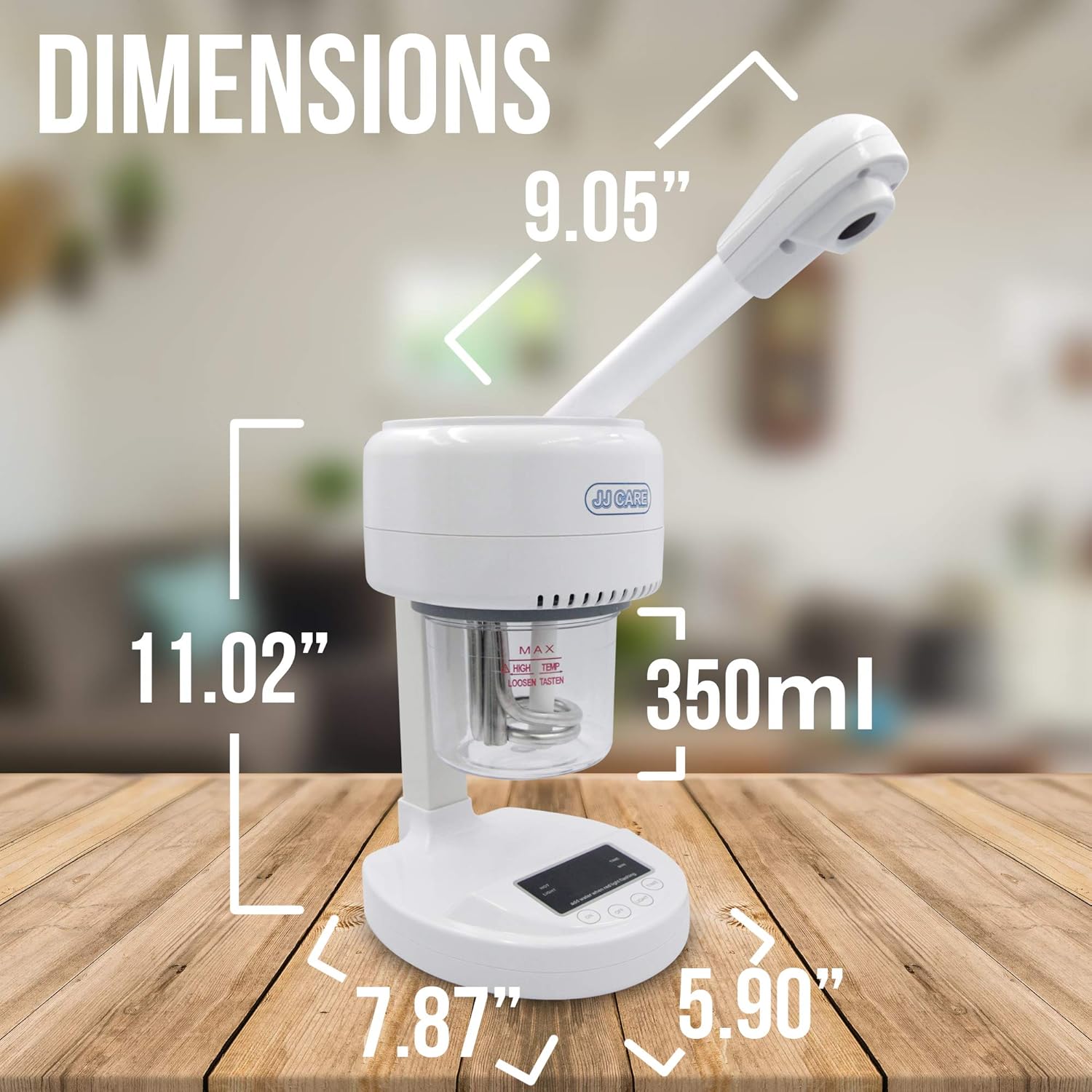 [UPGRADED] Mini Tabletop Facial Steamer, Ozone Facial Steamer for Spa and Salon, Portable Face Steamer for Deep Cleansing Facial, Professional Esthetician Supplies: Beauty