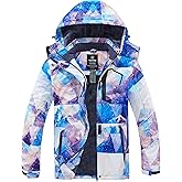 wantdo Women's Waterproof Ski Jacket Mountain Windproof Rain Jacket Winter Warm Snow Coat
