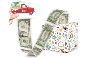 AZBUK Christmas Party Favors, Happy Christmas Surprise Money Box Set, Money Gift Boxes for Cash for Christmas Day for Women, Fun&Loving Way to Offer Cash Gift