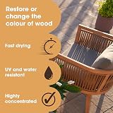 Furniture Clinic Exterior Wood Stain Dark Oak 250ml Quick Drying view 2