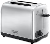 Russell Hobbs 2 Slice Toaster Perfect Toast Technology Brushed Stainless 850W view 1