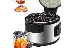 Vaseni 12L Automatic Tapioca Maker Machine Commercial Cooker, Pearl Pot, Bubble Tea Equipment, Soga, Taro Ball Cooking Machin