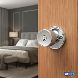 XFORT Tulip Entrance Knob Set Polished Chrome Lock for Internal Doors view 3