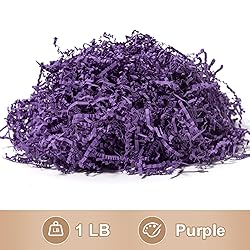 Wowxyz 1 LB Crinkle Cut Paper Shred Purple Crinkle