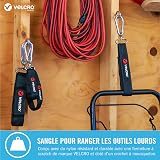 VELCRO Brand Easy Hang Strap 25mm x 61cm Black Reusable Storage view 2
