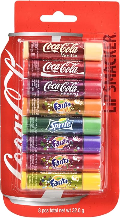 Lip Smacker Coca Cola Party Pack Lip Balms Set of 8 Flavors
