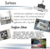 Hatcherabilia Home Door Sign Sticker Black Waterproof Vinyl Decal Kitchen view 4