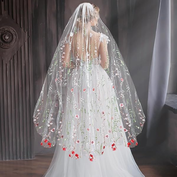 Velo Novia Aularso Velo De Novia De Encaje De 118 Pulgadas, Velo