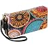 styleBREAKER Portefeuille pour Dames avec différents Motifs d'été, Fermeture éclair, Portefeuille 02040143, Couleur:Mandala Noir Blanc Or