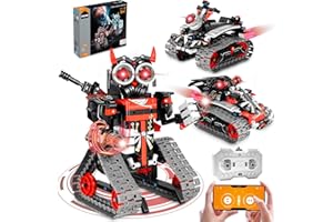 MOJINO STEM Robot Building Kit for Boys 6-12, APP & Remote Control RC Toy for Kids Science LearningDIY Educational Gift Set for Age 6 7 8 9 10 11 12+ Boys & Girls