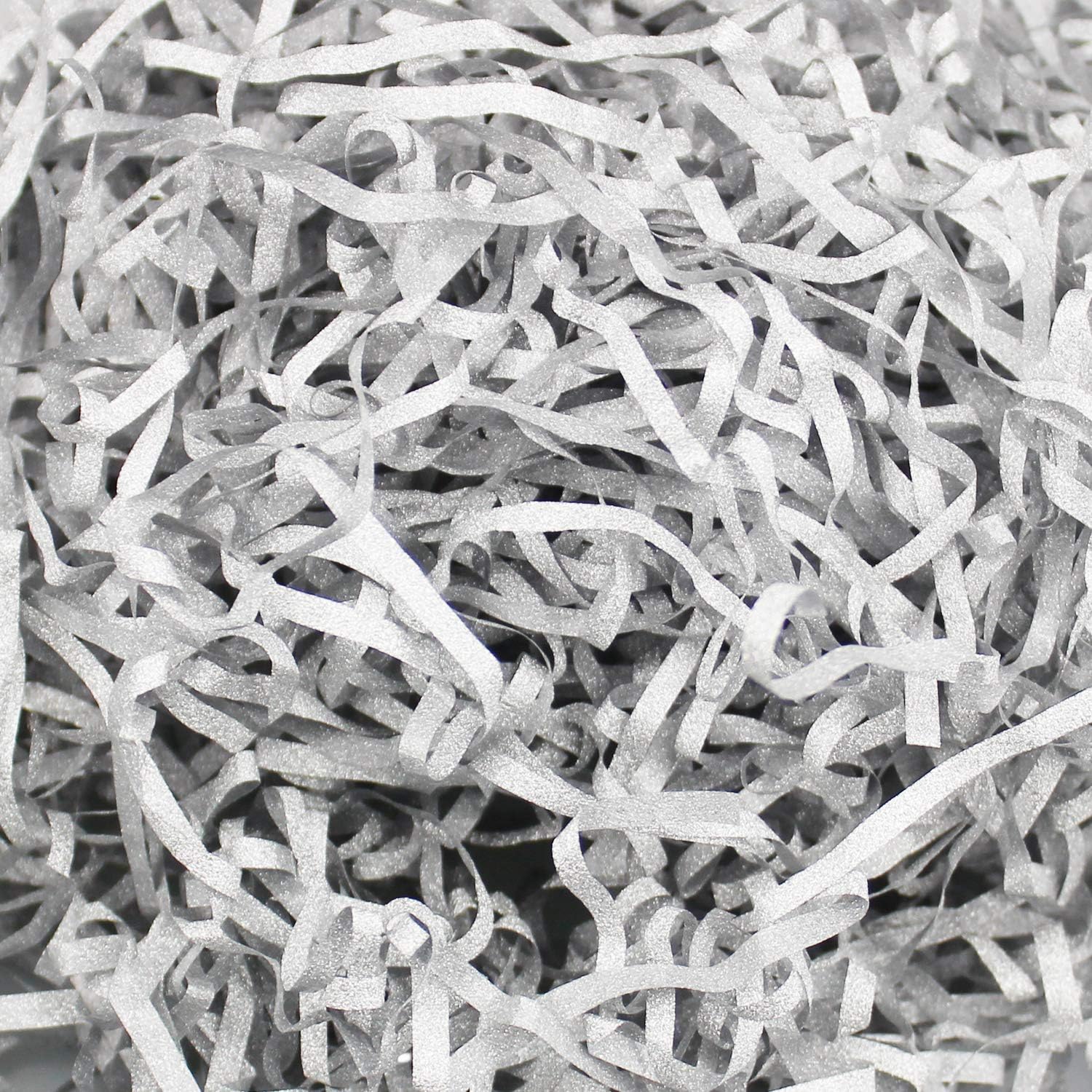 LJY 100g Silver Glitter Shredded Paper for Gift Boxes, Iridescent Hamper Filling Tissue Paper - Image 4