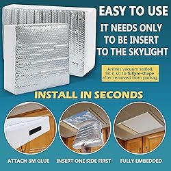 SIKADEER RV Vent Insulator 14″x14″x3″, 2